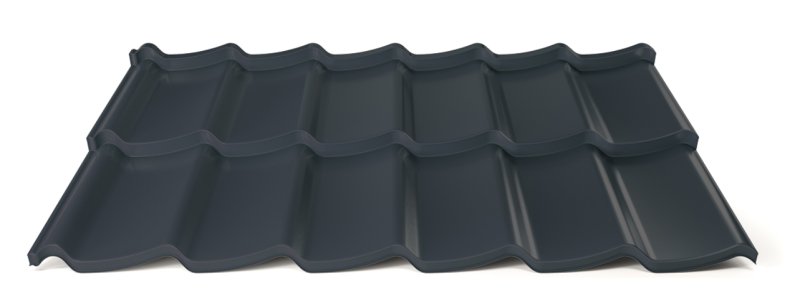 Modulárna plechová strešná krytina Hornval H7 20 / 350 3D Super Plus 35 Polyester Gloss RAL 7016