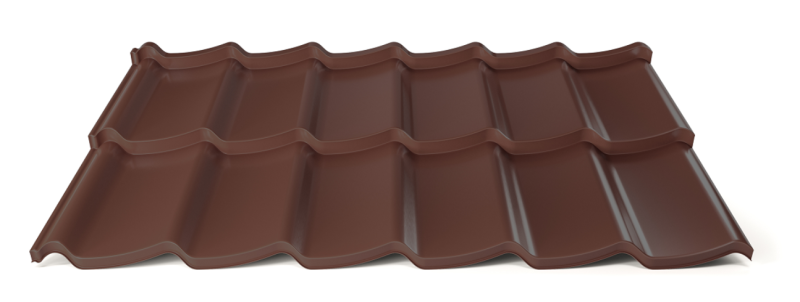 Modulárna plechová strešná krytina Hornval H7 20 / 350 3D Super Plus 35 Polyester Gloss RAL 8017
