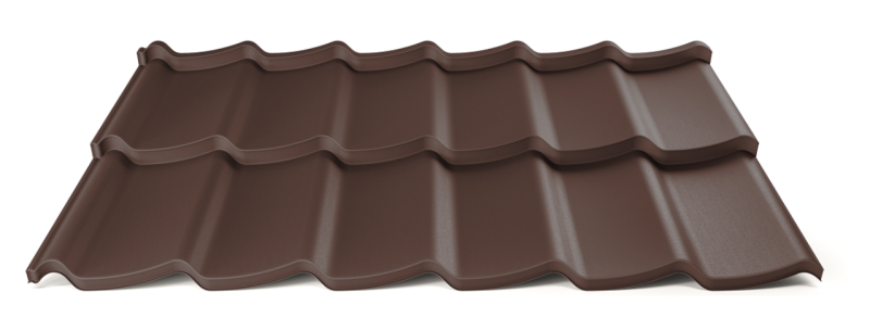 Modulárna plechová strešná krytina Hornval H7 20 / 350 3D Aluminium Matt RAL 8017