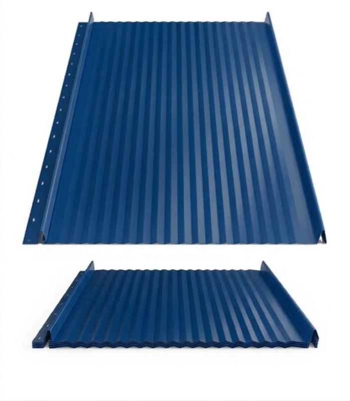 Hornval strešný panel Click H6 Vlna Super 25 Polyester Gloss 0,5 mm RAL 5010