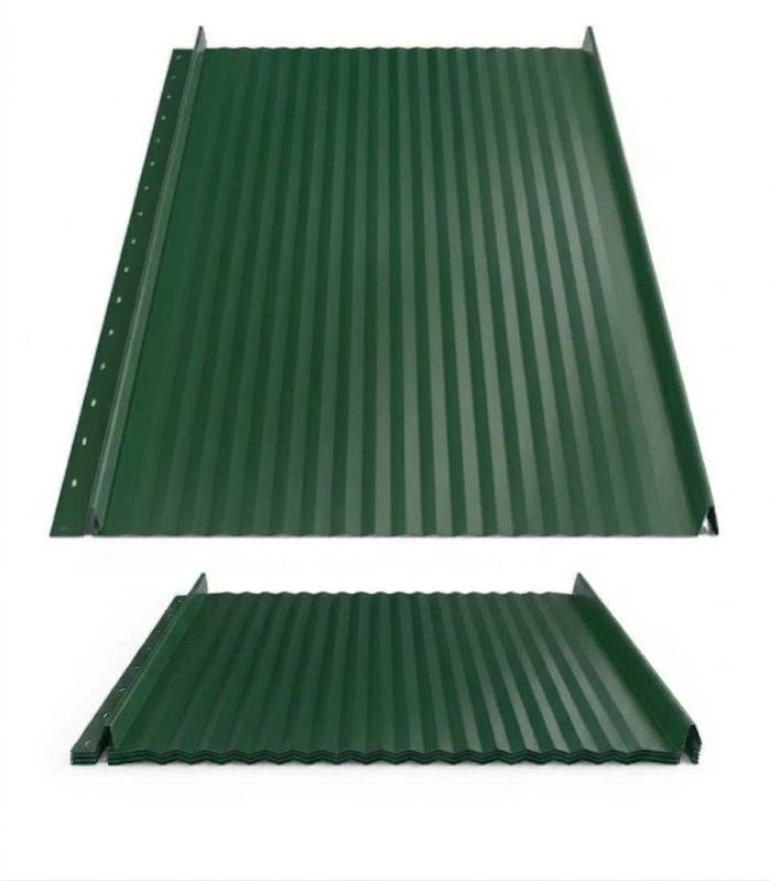 Hornval strešný panel Click H6 Vlna Super 25 Polyester Gloss 0,5 mm RAL 6005