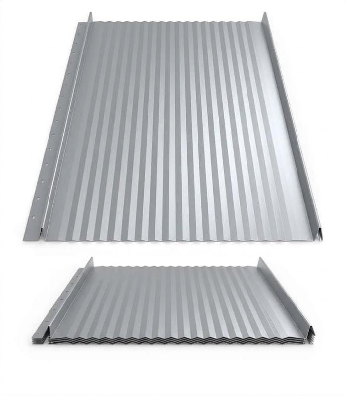 Hornval strešný panel Click H6 Vlna Super 25 Polyester Gloss 0,5 mm RAL 9006