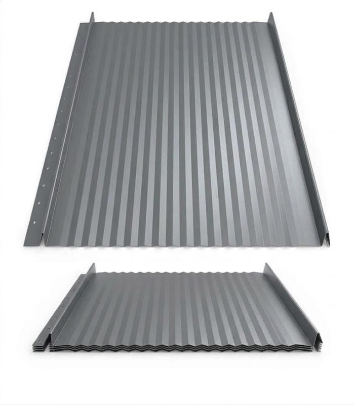 Hornval strešný panel Click H6 Vlna Super 25 Polyester Gloss 0,5 mm RAL 9007